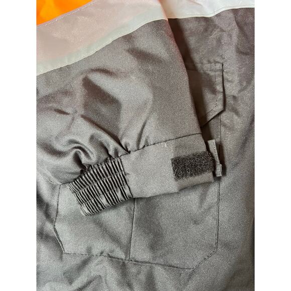 Men's ANSI Class 3 High Visibility Reflective Safety Jacket Orange/Black Size XL - Picture 12 of 16